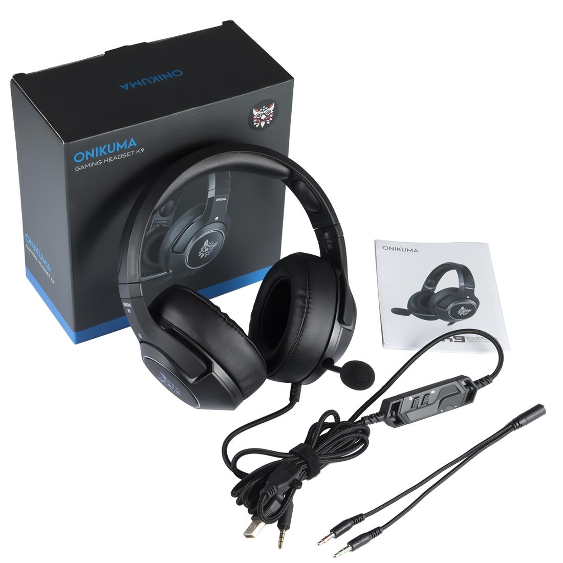 Adjustable Rgb Gaming Headset With Mic Black