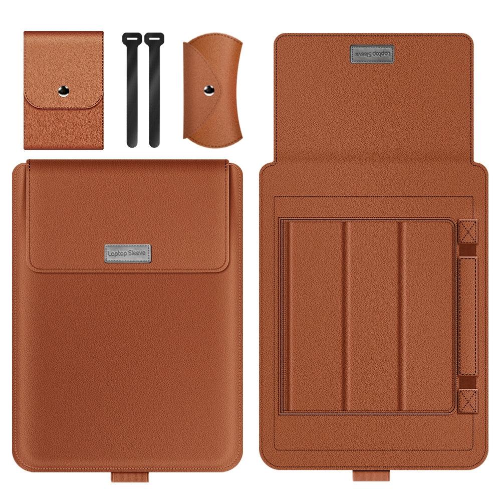 11 / 12 Inch 4-in-1 Computer Bracket Liner and Storage Bag - Brown