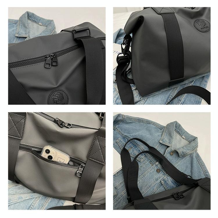Travel-ready Waterproof Sports Bag for Fitness - Grey