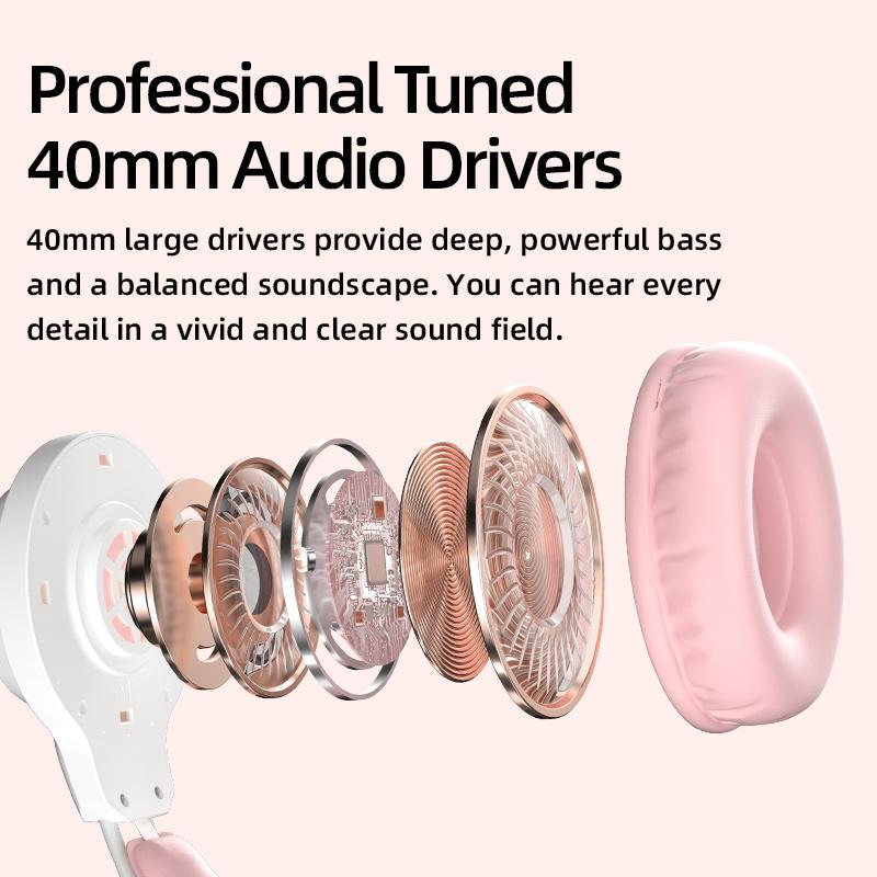 Rgb Cat Ear Gaming Headset - Pink