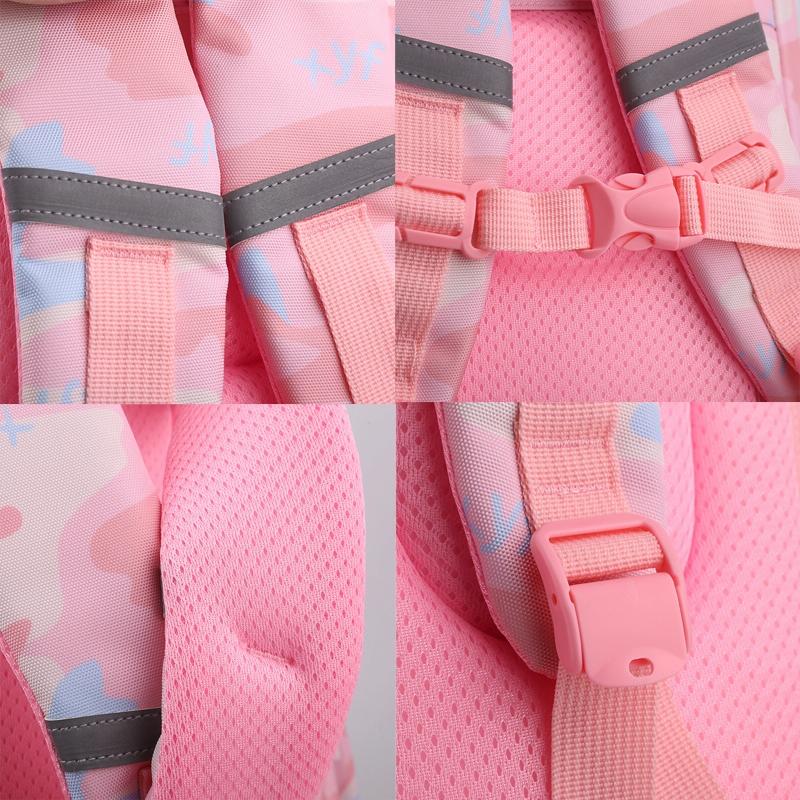 Double School Backpack for Girls - Beautiful Purple