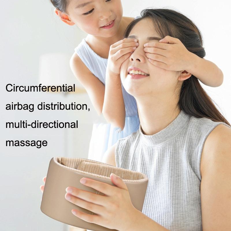 Hot Compress Head Massager For Headache Relief - Light Grey