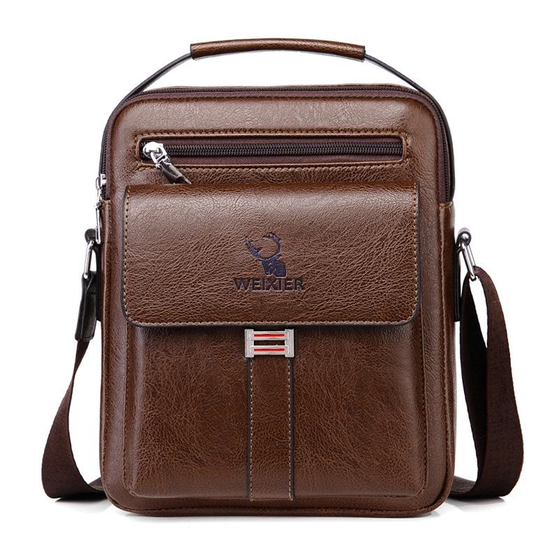 Large Capacity Men Business Backpack - Dark Brown