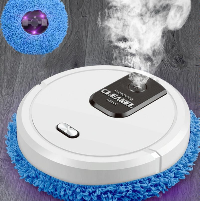 Smart Mopping Robot with Humidifier & Aroma Diffuser - Red