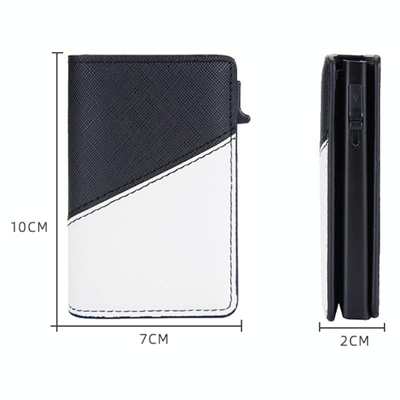 Anti-theft Rfid Leather Wallet - Secure Design - Coffee