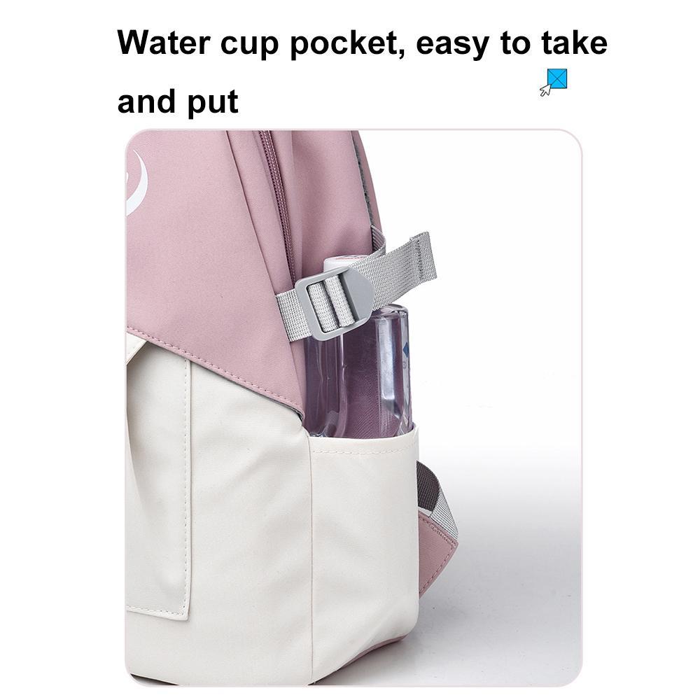 Large Splash Proof Backpack For Outings & School - Gray Blue