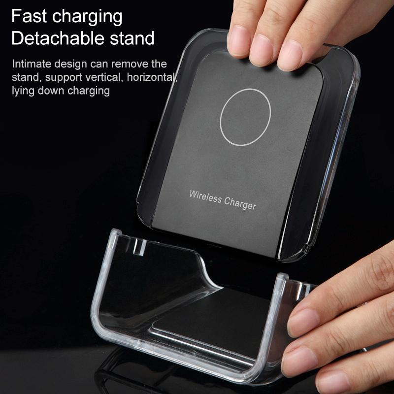 10W 3 In 1 Vertical Wireless Charger - Blue