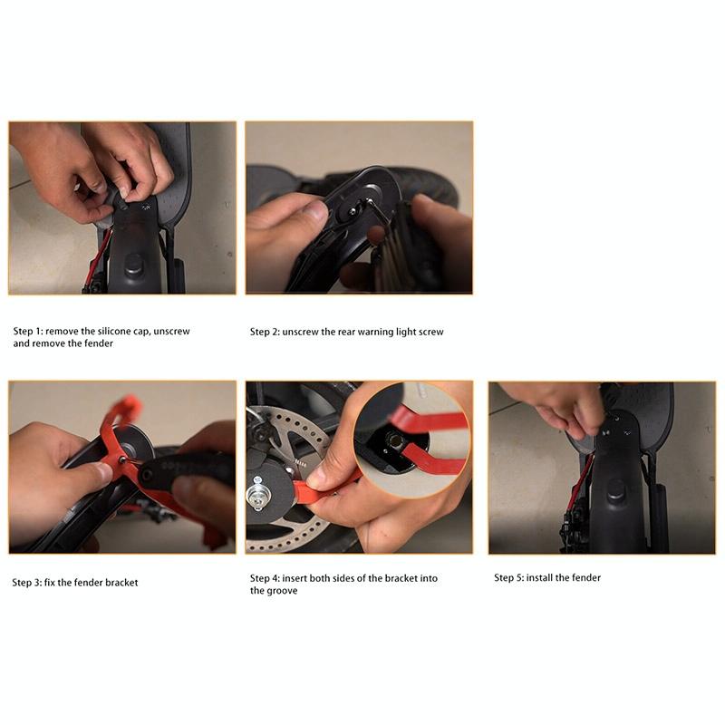 Xiaomi M365 Pro Rear Mudguard Bracket for Scooter - Black