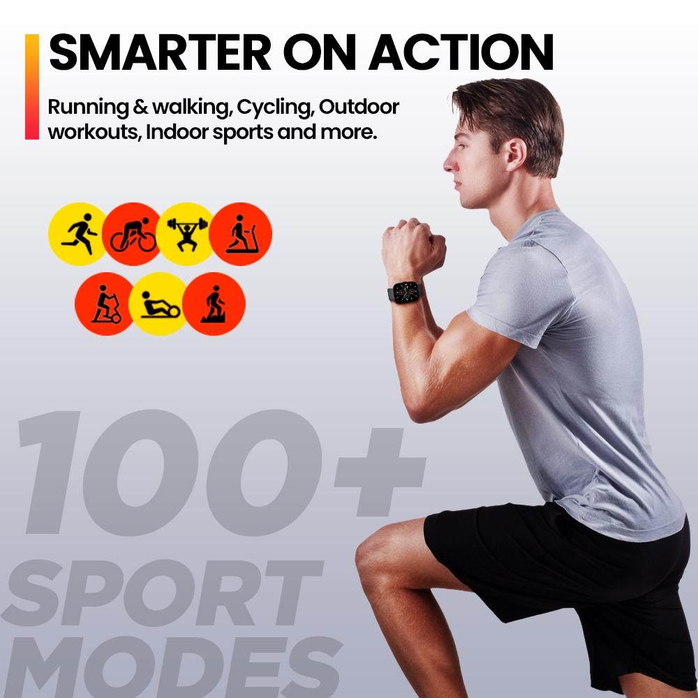 2.15 Inch Ip68 Waterproof Fitness Smart Watch Starlight Silver