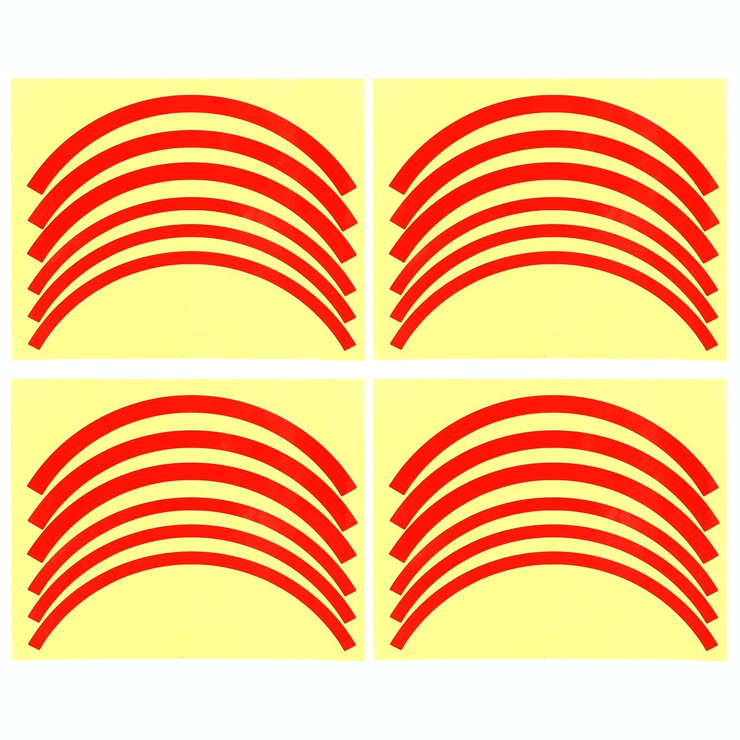 Blue Wheel Hub Sticker Set for Scooter / Bike / Electric Vehicle 2 Pcs - Yellow