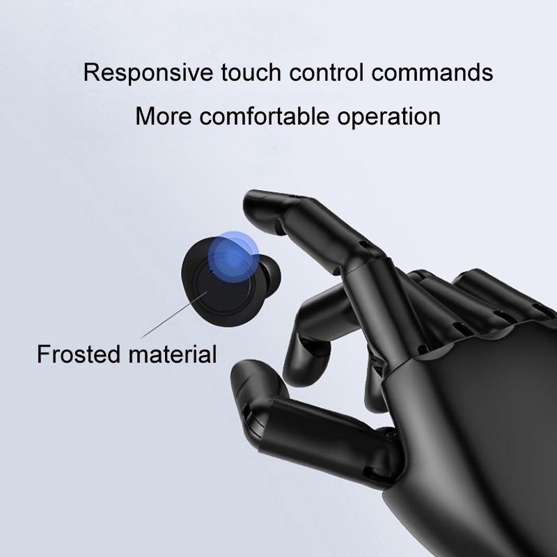 Wireless Tws Bluetooth Headphones with Touch Control - Black / Blue