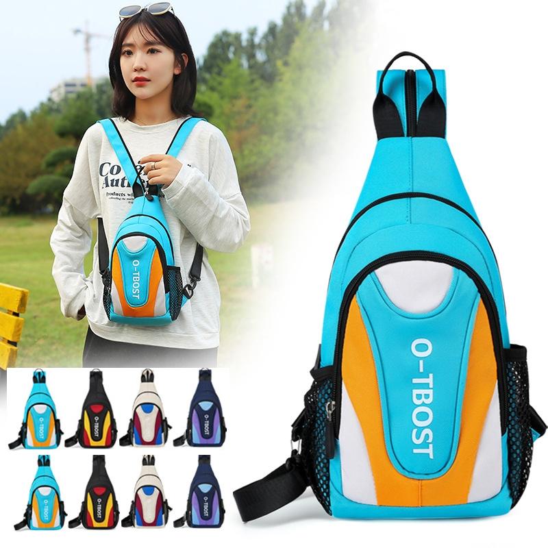 Multifunctional Crossbody Backpack For Outdoor Adventures - Sky Blue And Yellow