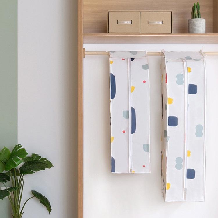 Small 3d Hanger Pocket Wardrobe with Dust Cover - Plus Sign