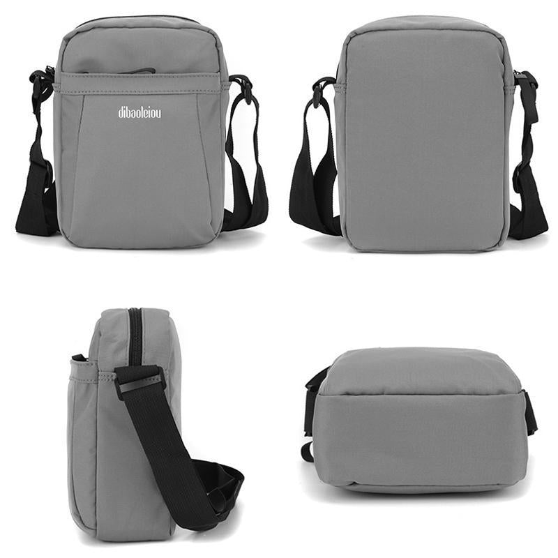 Versatile Canvas Shoulder Backpack For Men - Gray