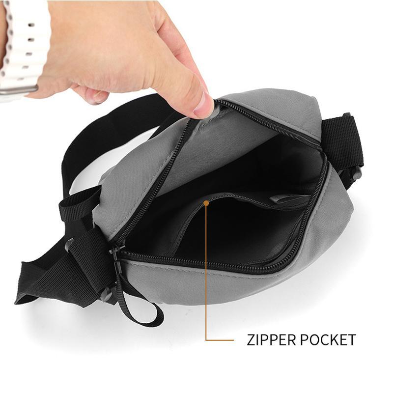 Versatile Canvas Shoulder Backpack For Men - Gray