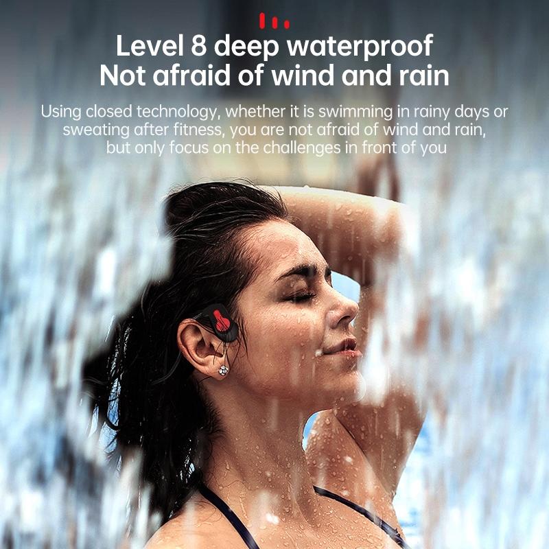 Waterproof K3 Bone Conduction Bluetooth Headphones - 16gb Ram - Blue