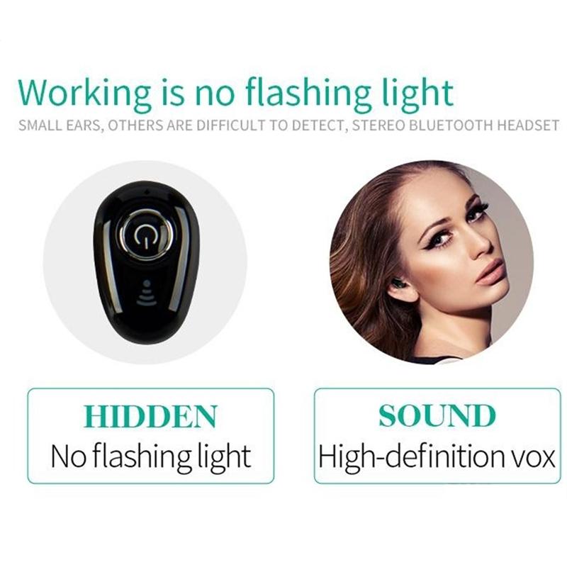 Mini Bluetooth Earbuds with Mic for All Phones - S650 Sport - Pink