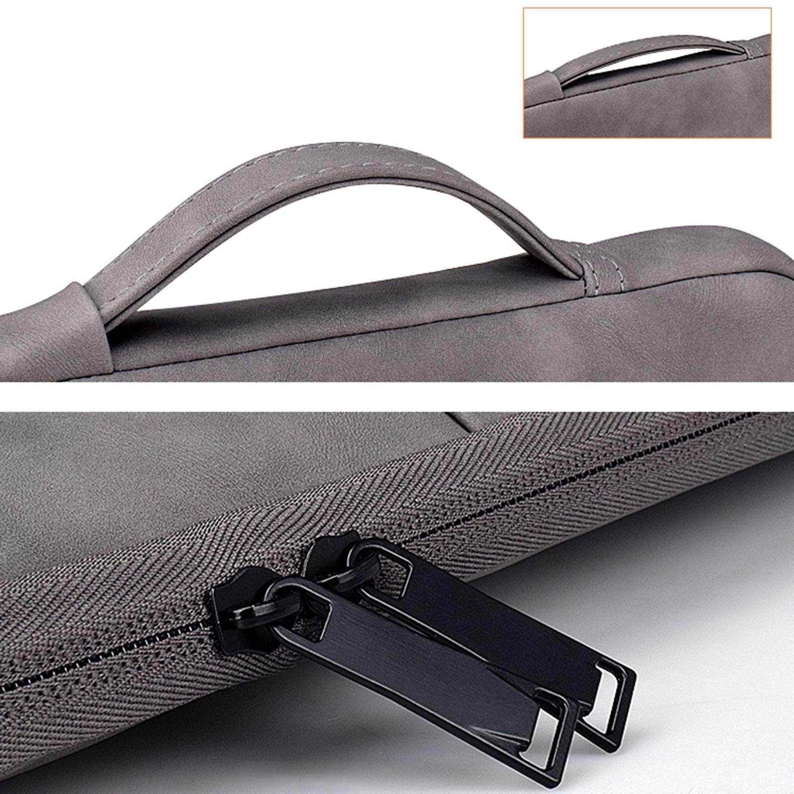 14.1-15.4 Inch Sheepskin Notebook Inner Bag Options - Cowhide Yellow