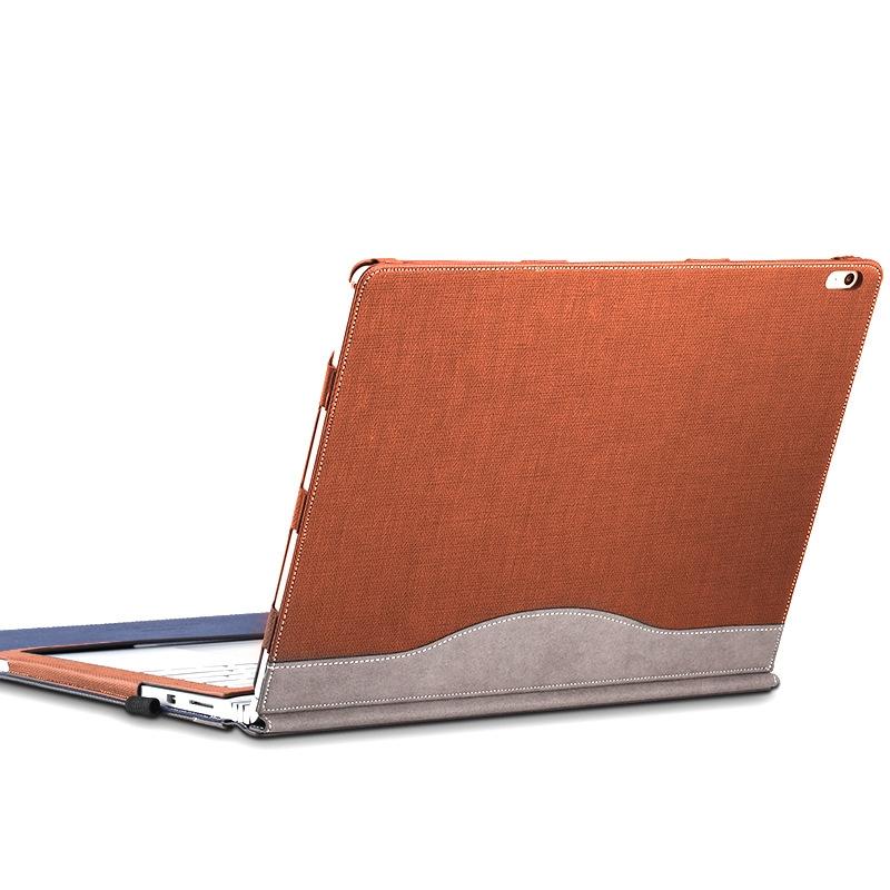 13.5 Inch Protective Sleeve for Microsoft Surface Book 2 in Pu Leather - Business Brown