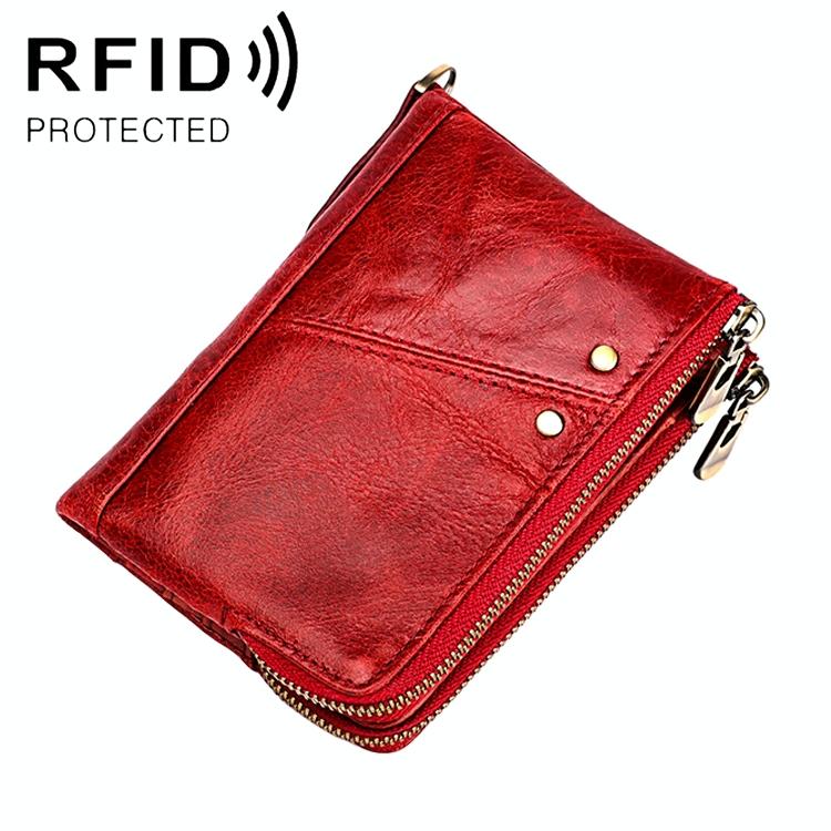 Men Leather Rfid Wallet - Antimagnetic - Coffee