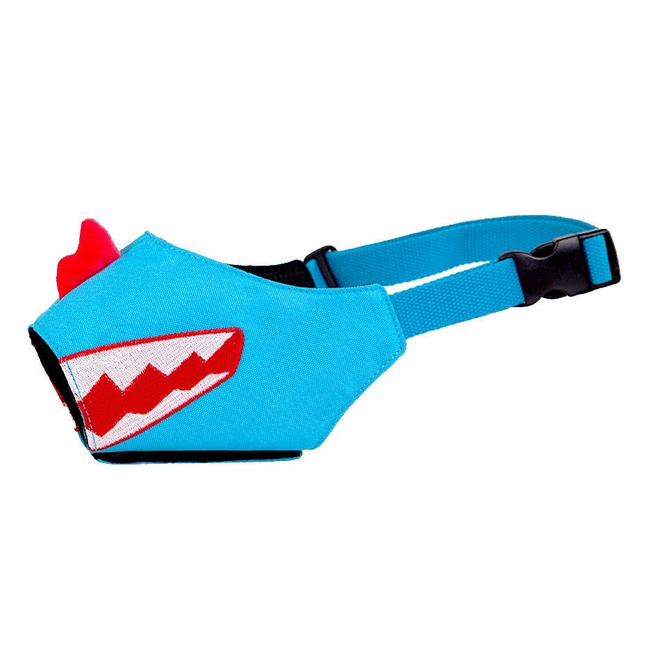 Cartoon Dog Mouth Cover Anti-Bite Nylon Dog Mask - Size L - Blue - Xl