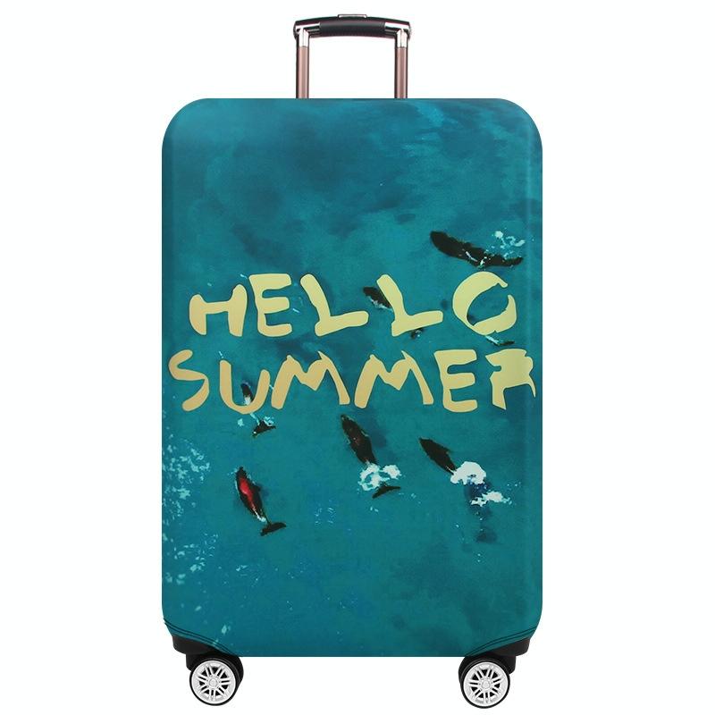 Protective Cover for Trolley Luggage - Durable and Dustproof - Large Size - Summer Sea - Xl