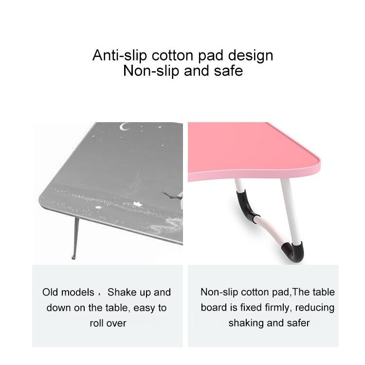 Adjustable Folding Laptop Desk - Non-slip W-shaped Legs Square Pattern Portable Cloud Design - Hcb5115C