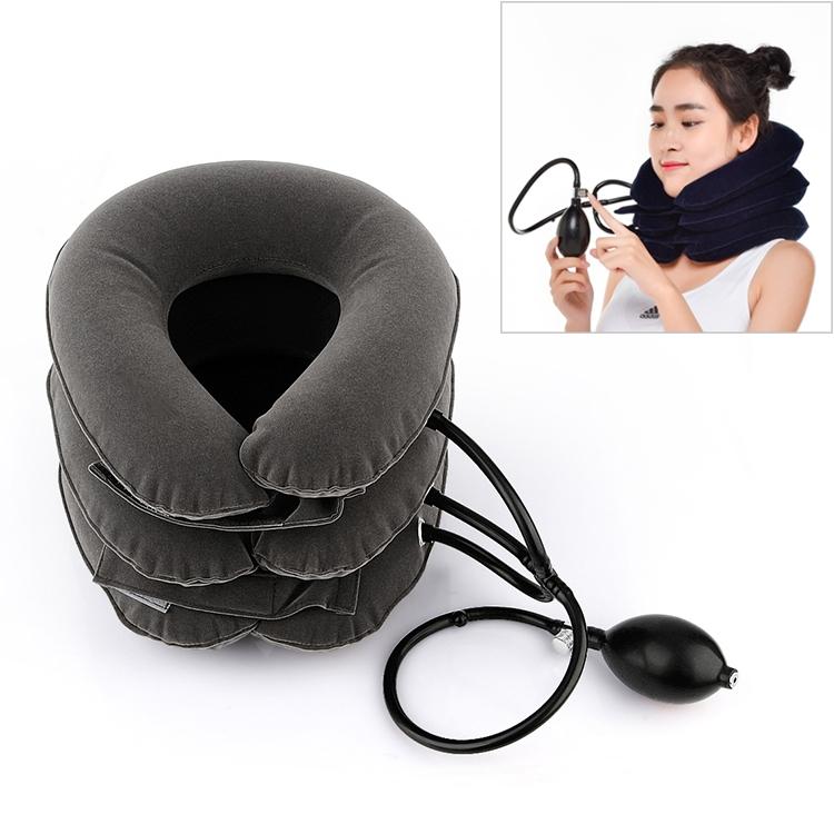 Full Cashmere Cervical Traction Instrument Neck Massage & Support - Coffee