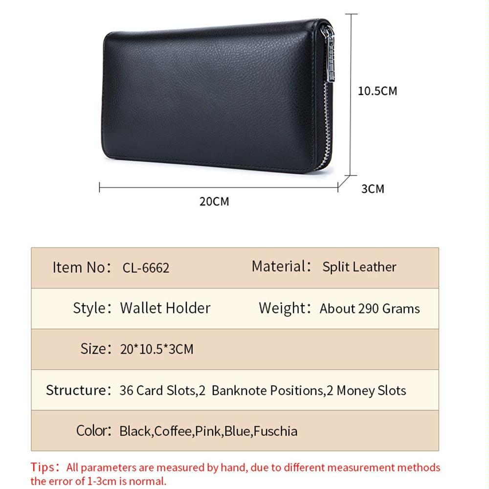 Leather Rfid Card Holder Wallet - Blocking - Coffee