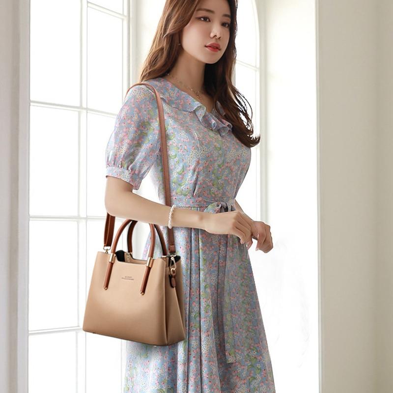 Stylish Bean Sand Tote Bag High Capacity - Bean Sand