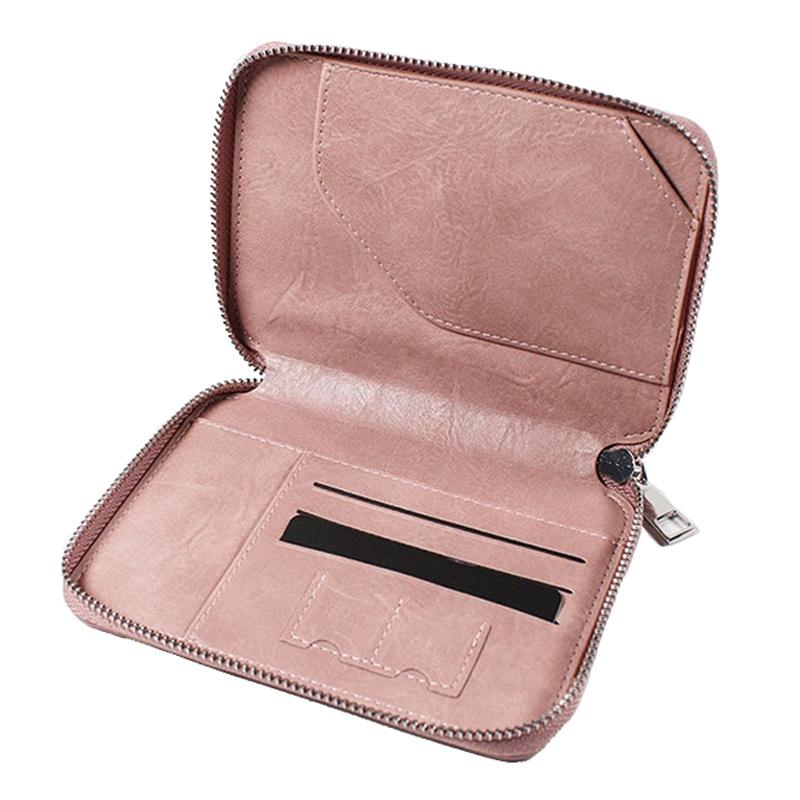 Rfid-blocking Travel Document Pouch - Coffee