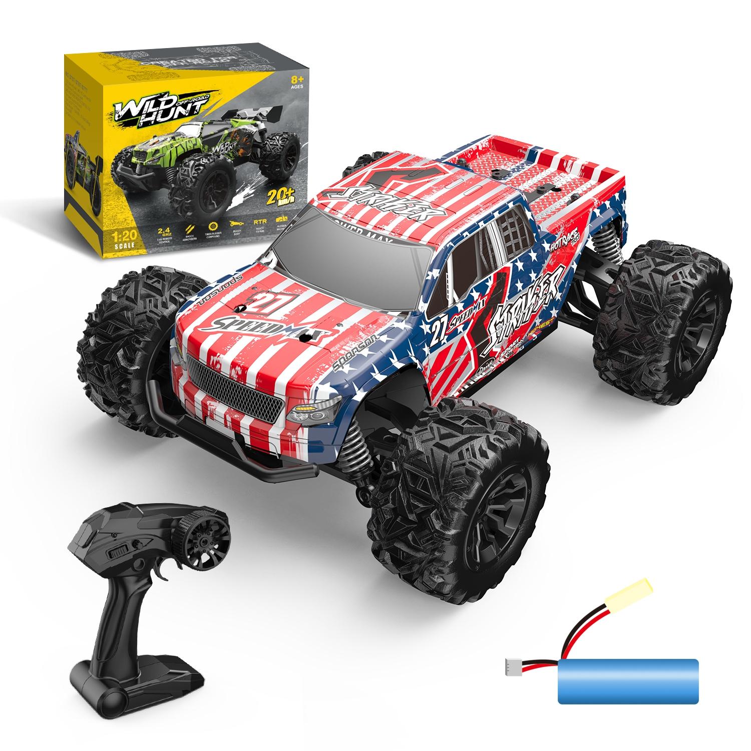 1 20 Full Scale 2.4g Rc Off-road Vehicle - Off-road Ready - Red