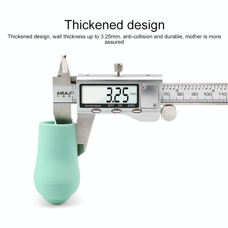 Childproof Silicone Door Handle Protector - Anti-collision Guard - Coffee