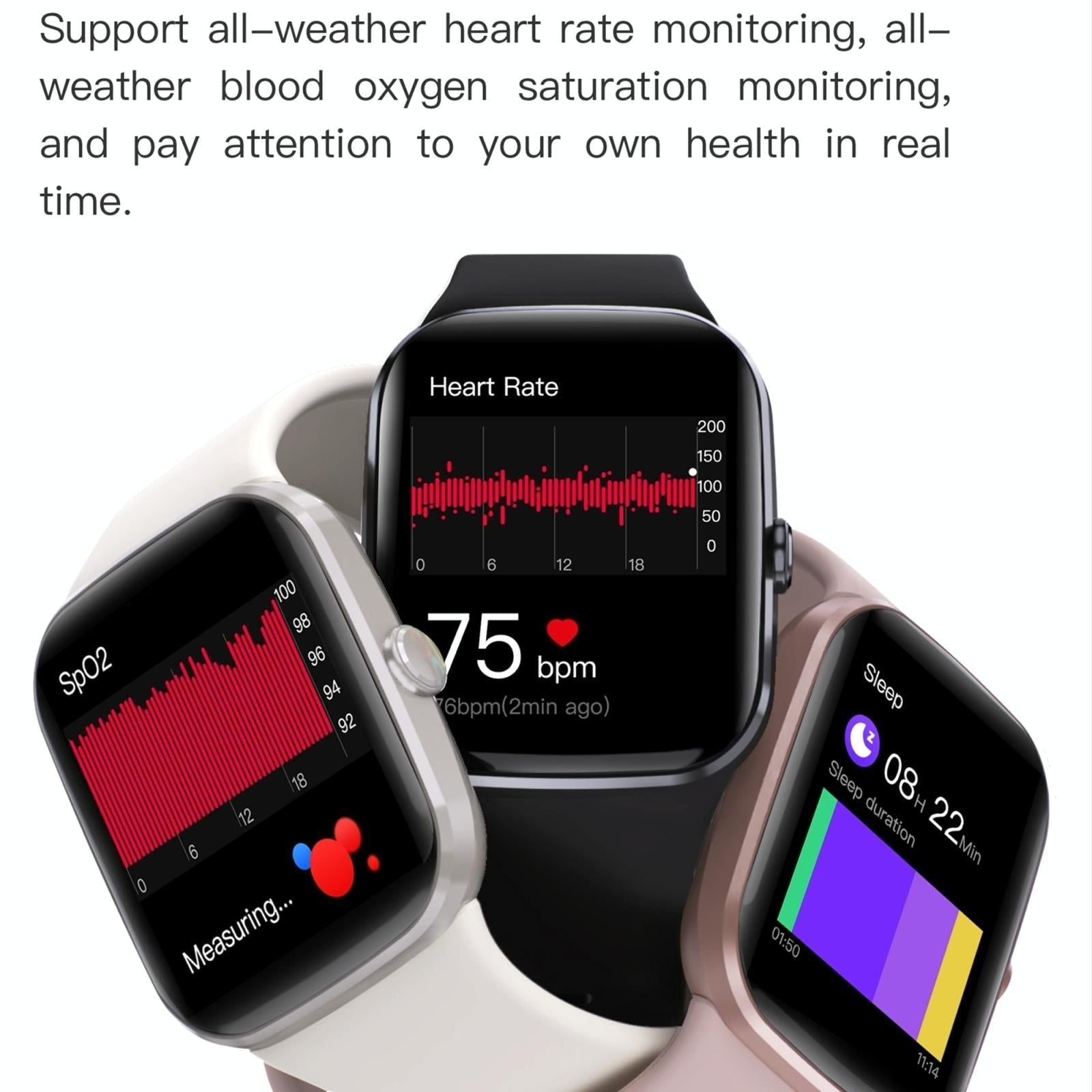 Ip67 Waterproof Smart Bracelet Bluetooth Call Fitness Tracker - Wine Red