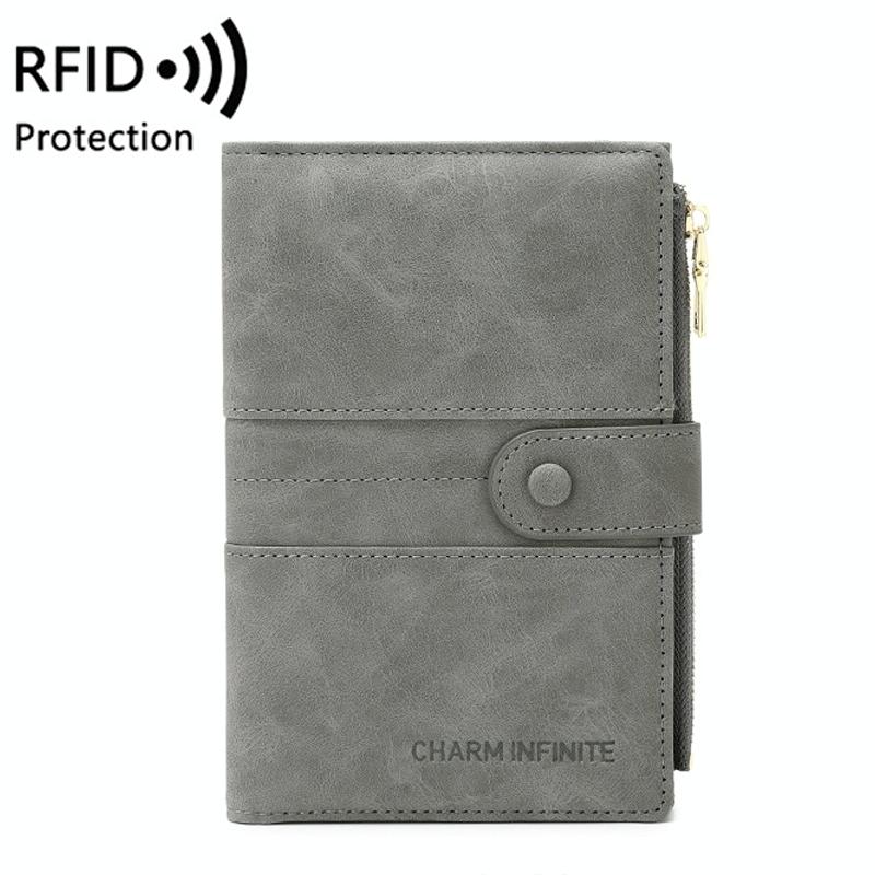 Rfid-protected Multi-card Travel Document Pouch - Coffee