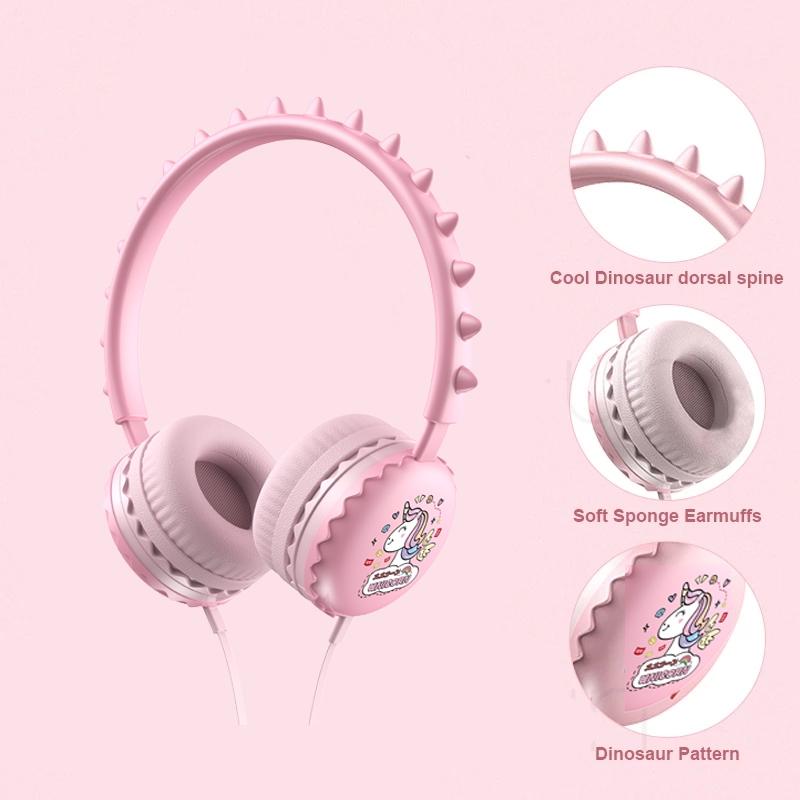 Cartoon Stereo Headphones With Mic Y19 - Cute Rabbit