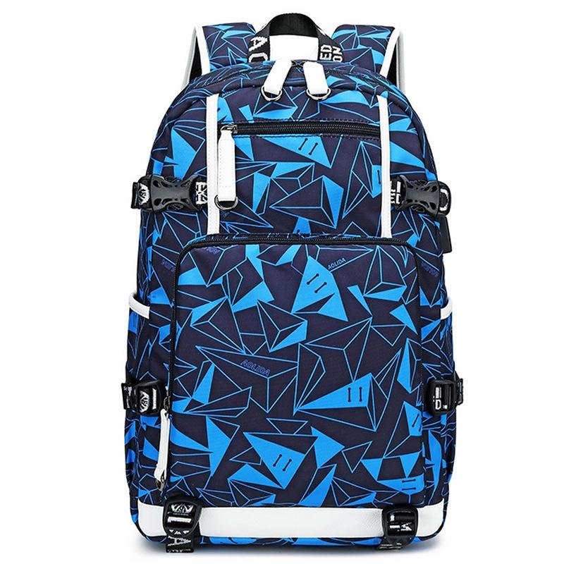 Student Thermal Backpack - Lightweight & Durable - Printed Gray