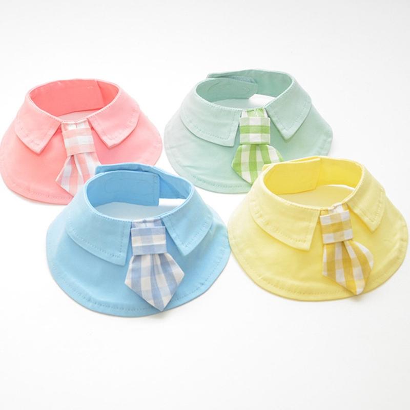 Pet Shawl Scarf Saliva Towel Dog Clothes Accessories - Size M - Blue