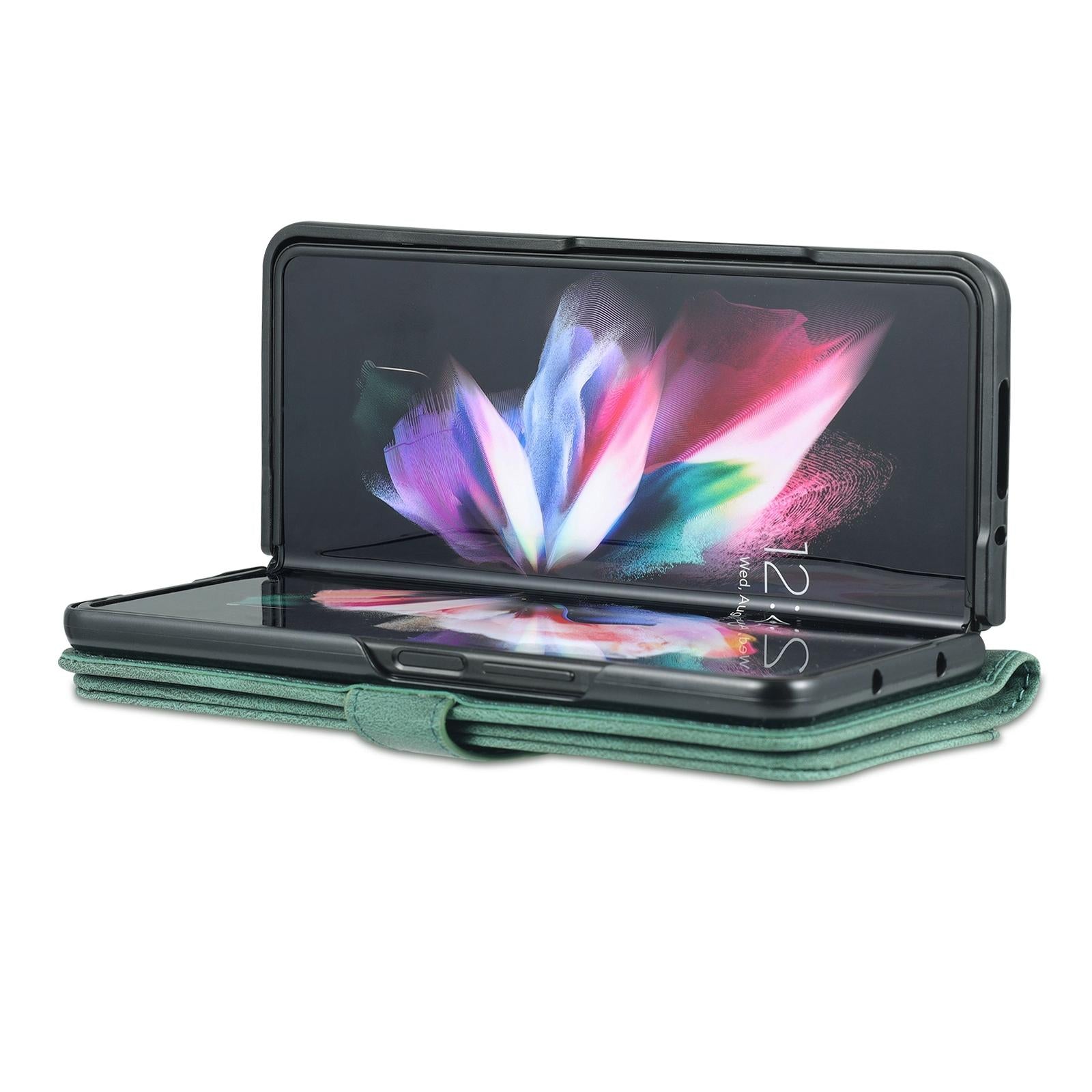 For Samsung Galaxy Z Fold4 5G Horizontal Flip Tpu Phone Case - Coffee