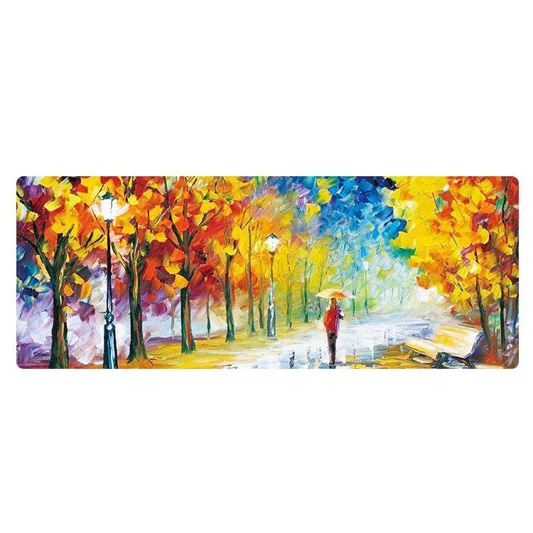 Large Oil Painting Desk Rubber Mouse Pad - Carriage