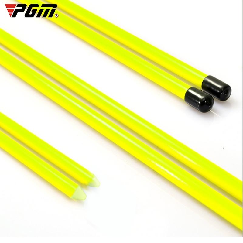 2-pack Golf Alignment Sticks for Accurate Ball Direction - Red Fiberglass - Yellow No Package