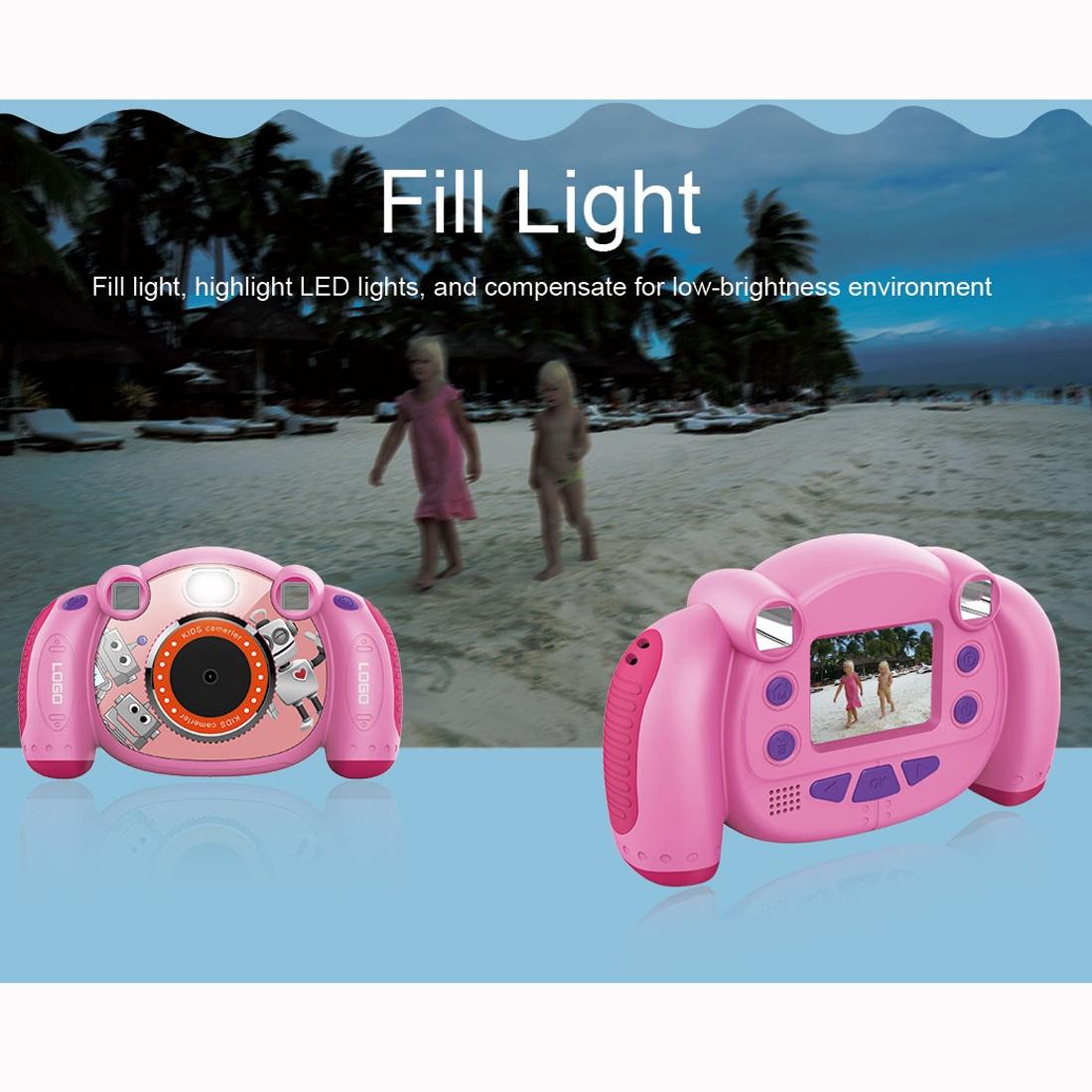 2.0 Inch Hd Screen Digital Children Camera - Pink 3mp