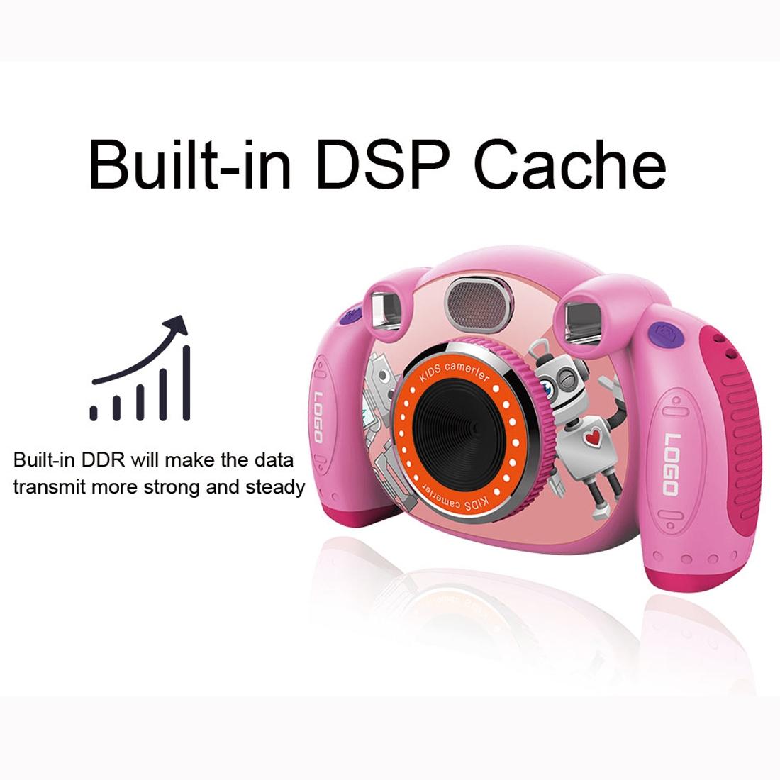2.0 Inch Hd Screen Digital Children Camera - Pink 3mp