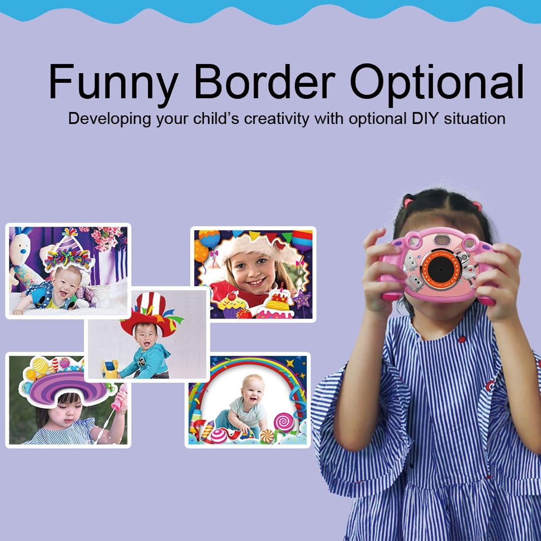 2.0 Inch Hd Screen Digital Children Camera - Pink 3mp