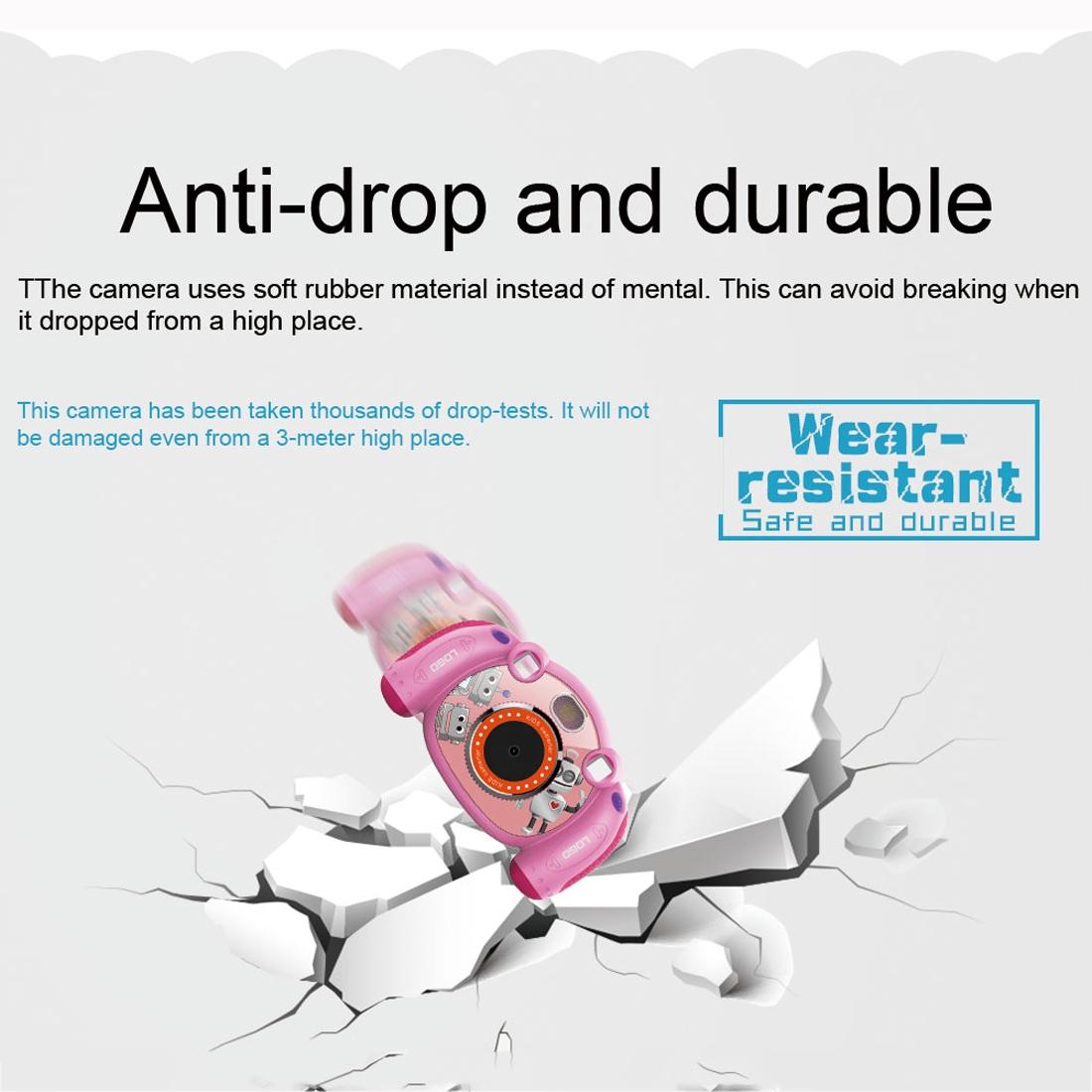 2.0 Inch Hd Screen Digital Children Camera - Pink 3mp