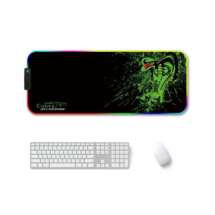Rubber Thermal Transfer Rgb Luminous Non-Slip Mouse Pad - Glasses Cat