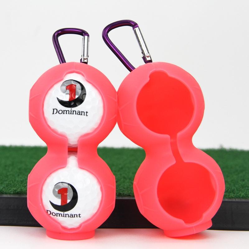 2-pack Golf Silicone Double-ball Protection Sleeves - Pink