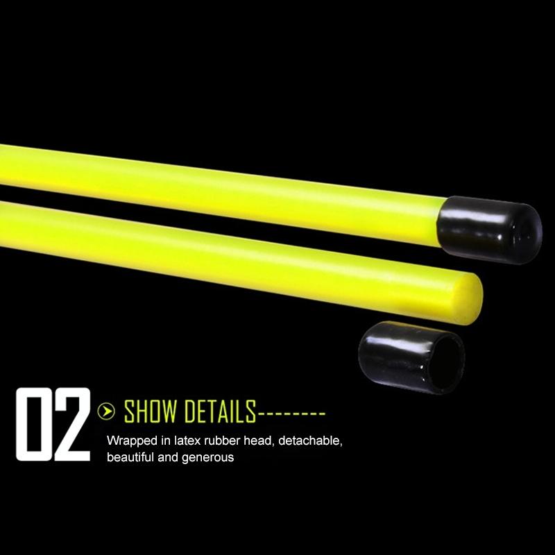 2-pack Golf Alignment Sticks for Accurate Ball Direction - Red Fiberglass - Yellow With Package