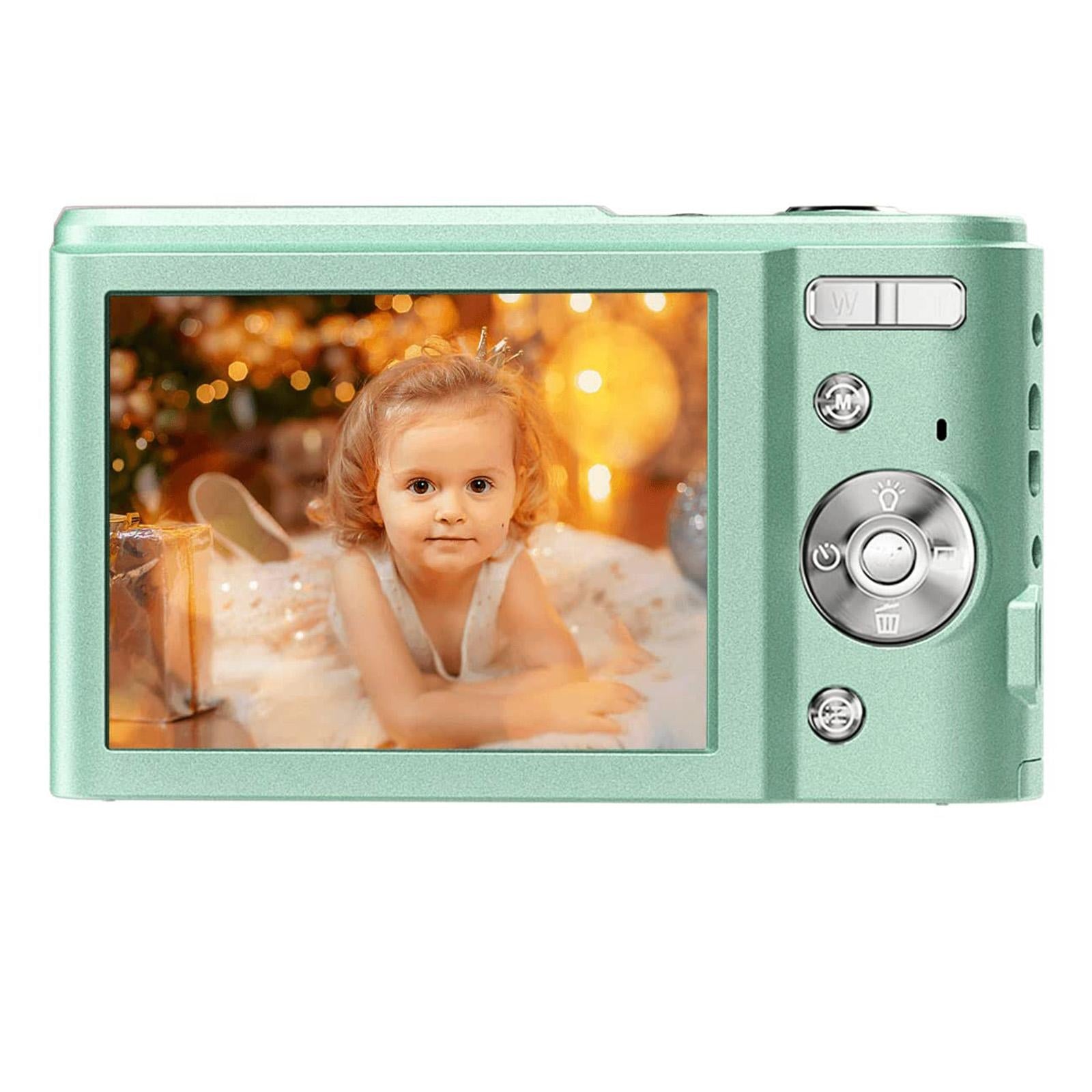 36mp 2.7k Full Hd Digital Camera with 16x Zoom for Children - 2.4 Inch Screen - Green