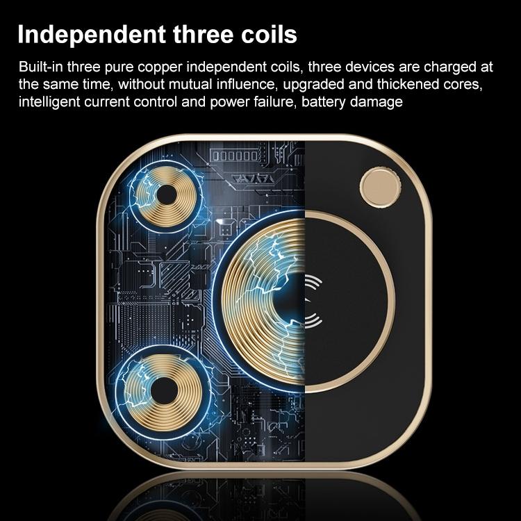 15W 3 In 1 Wireless Charger & Table Lamp - Green